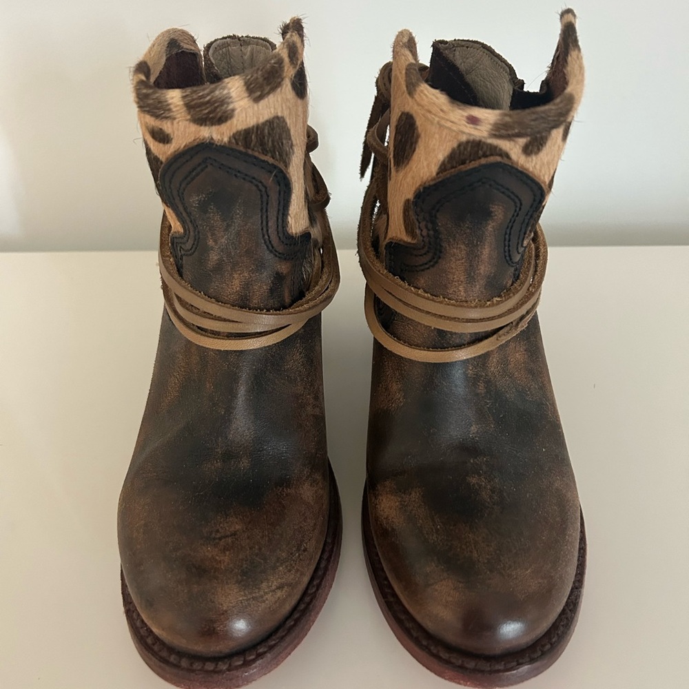 Freebird by Steven Brown and Tan Ankle Boots